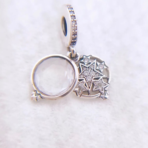 PANDORA Magnified Star Double Dangle Charm - Picture 1 of 3